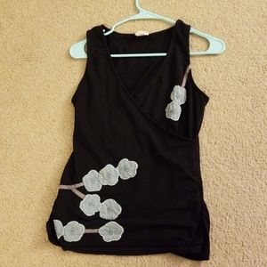Synergy black sleeveless top